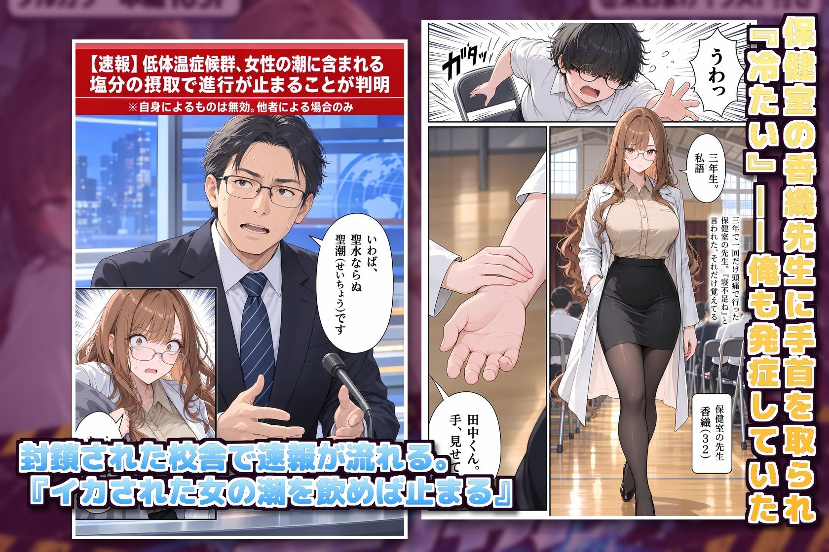聖潮（せいちょう）―潮を飲まなきゃ死ぬ世界で、非モテの俺が封鎖校舎の女3人を吹かせて救う3日間― サンプル3