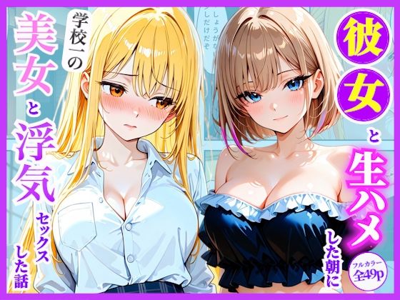 朝からギャル彼女と生ハメした後に放課後学校一の美女と浮気セックスした話