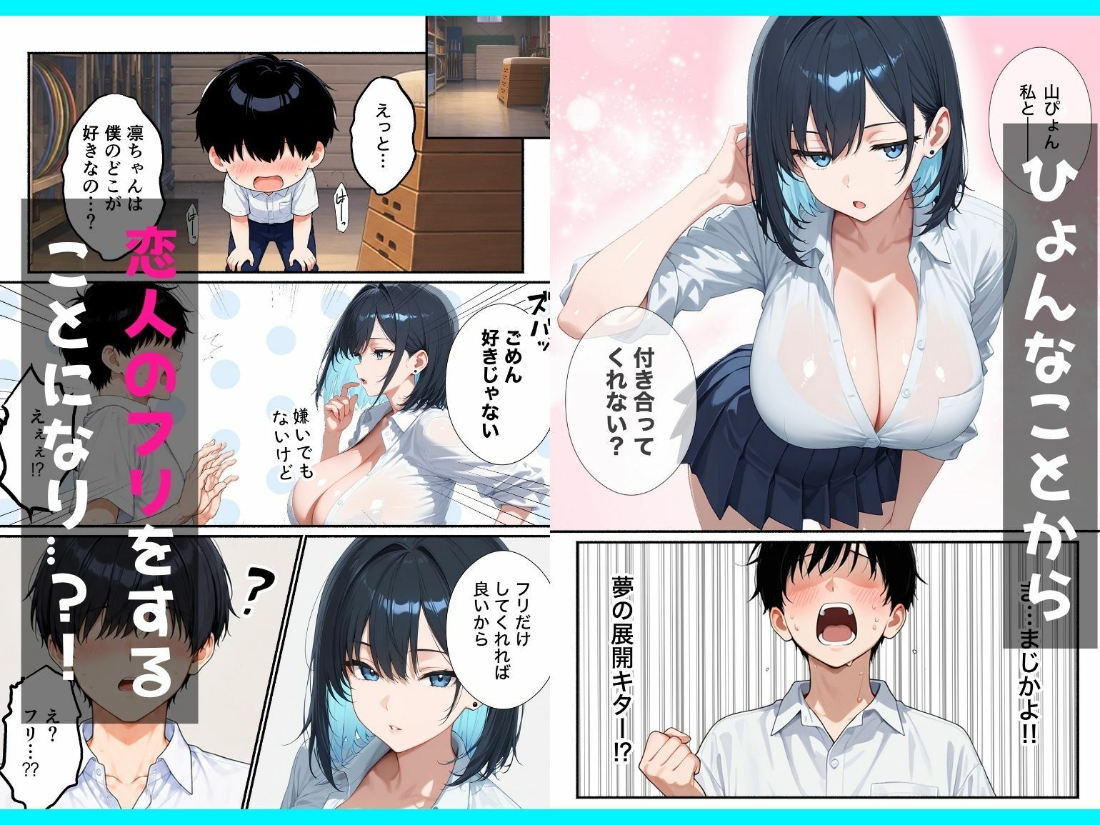 【無料エロ漫画】d_824879 不感症のクールギャルと童貞陰キャの僕がポリネシアンセックスで本気SEXした話(餅餅きなこ)
