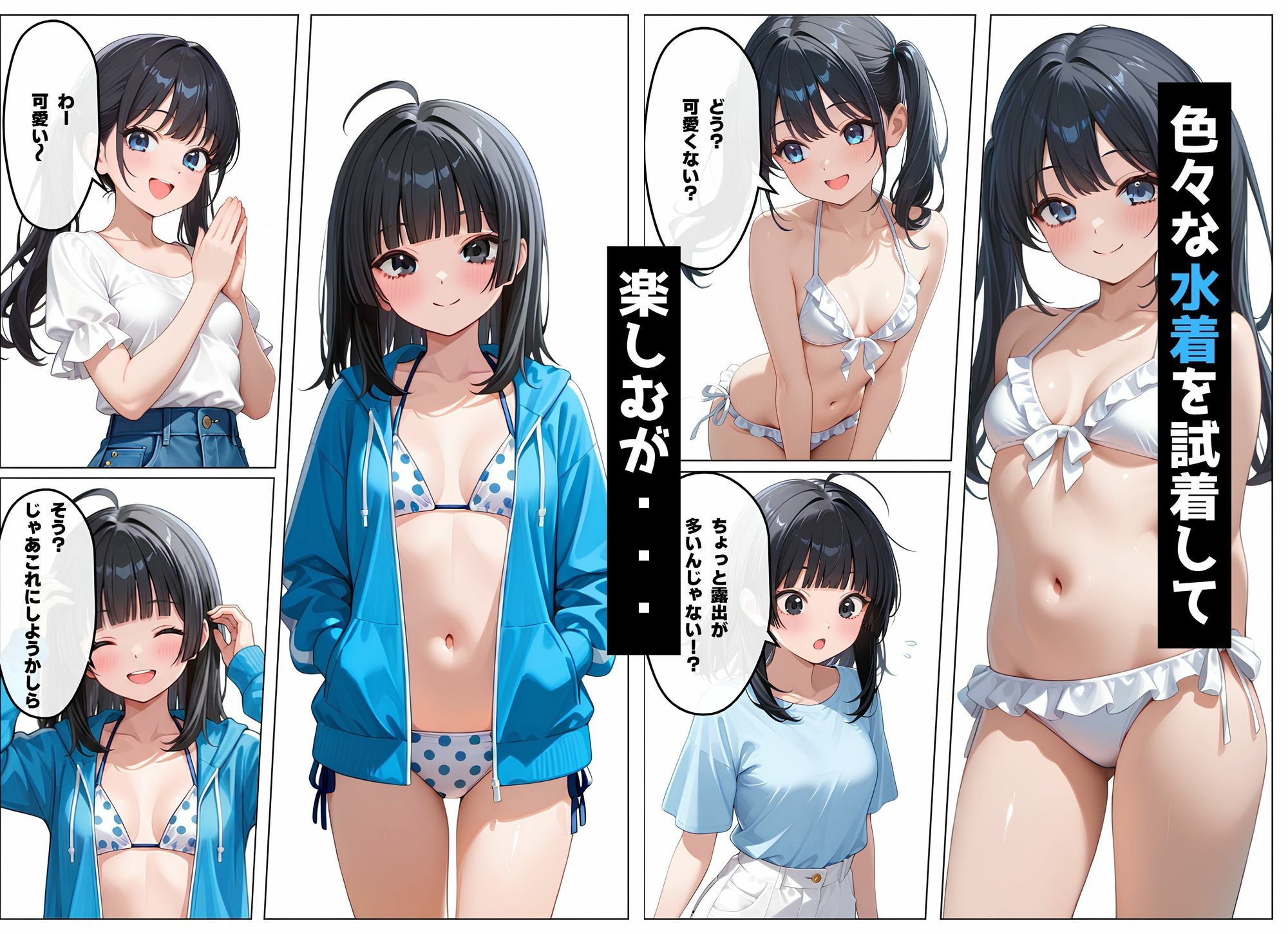水着を買いに来た2人が盗撮される話 画像2