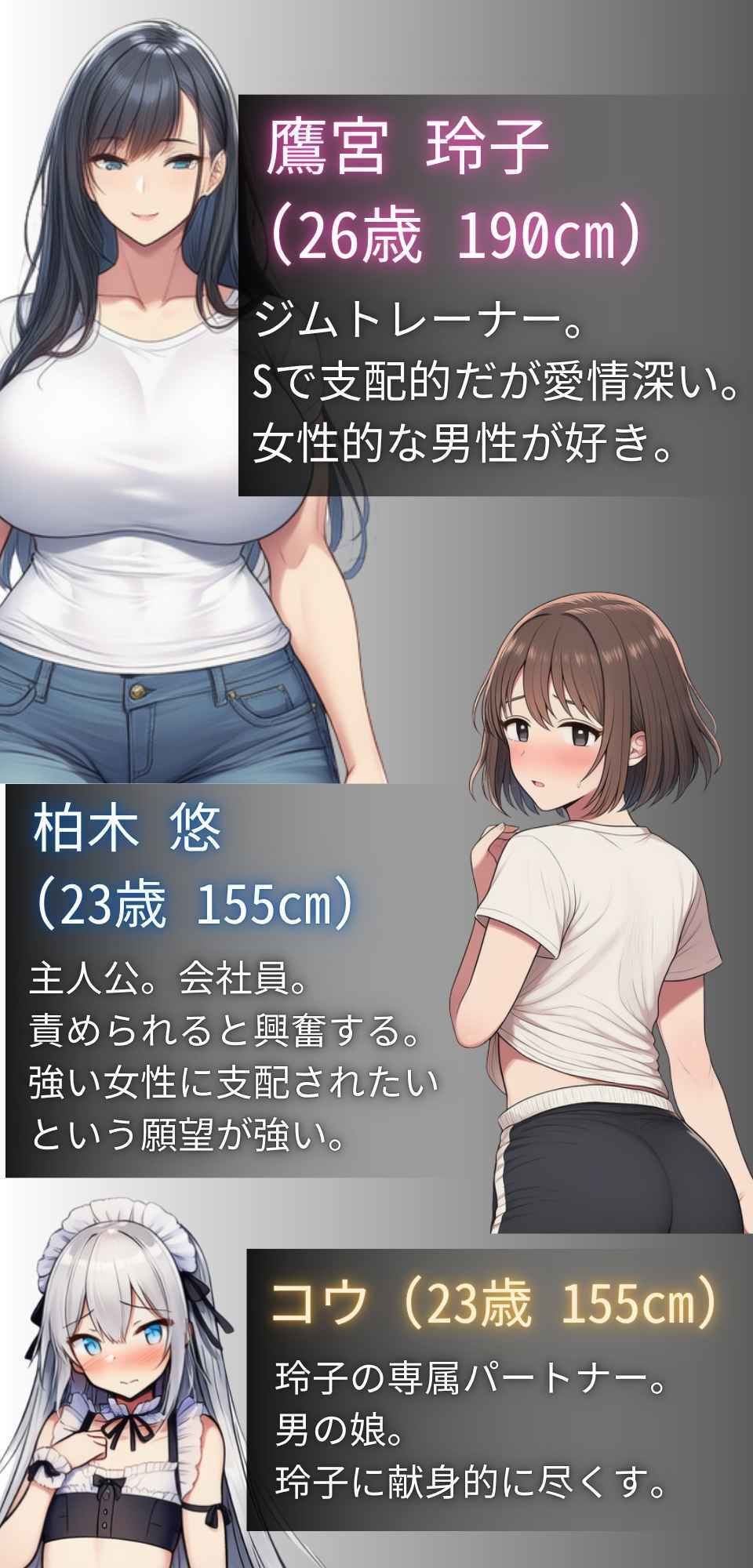 激甘爆乳ドSインストラクターのペニバンW調教で快楽漬けにされメス堕ちした僕と男の娘