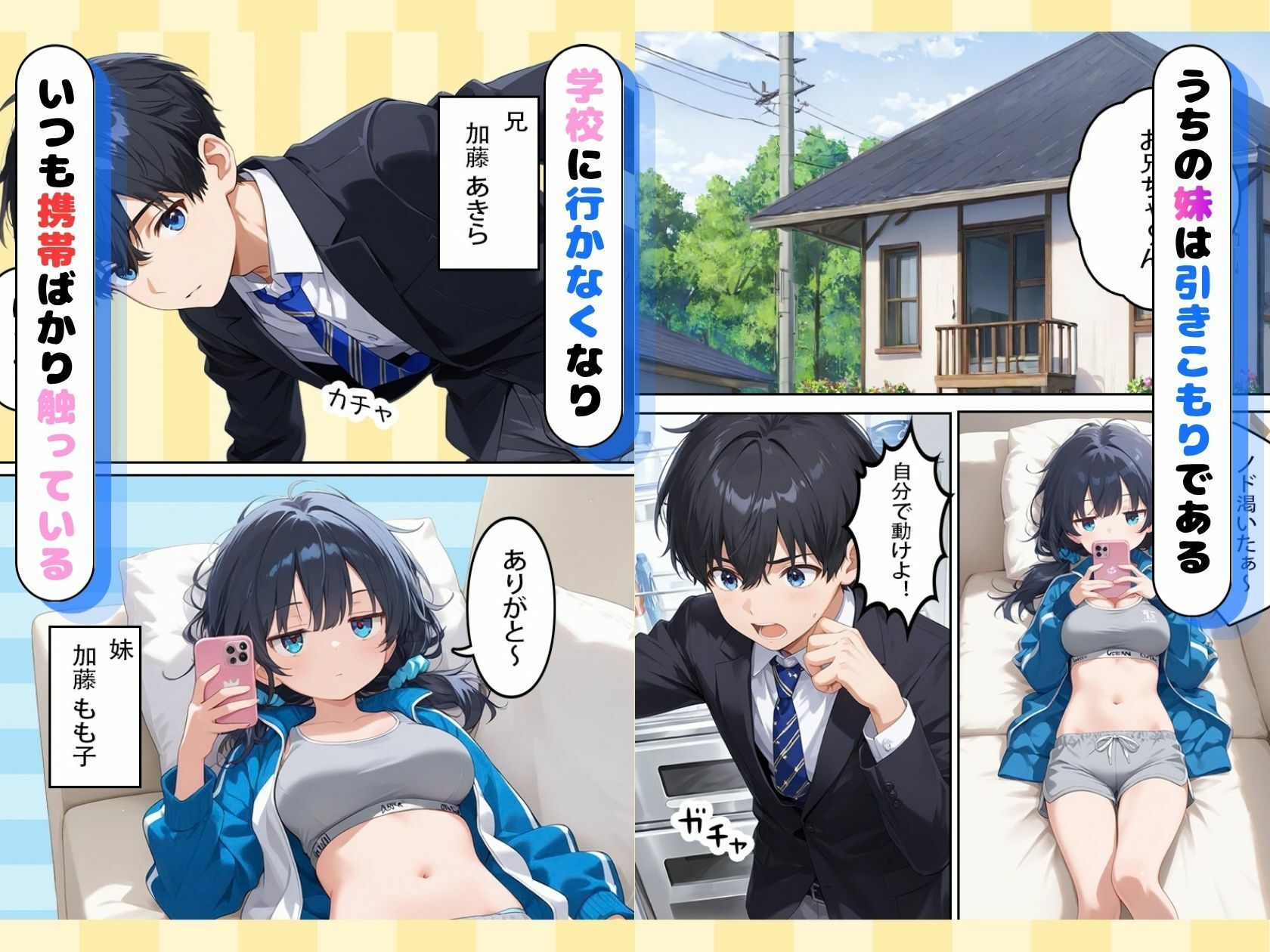 ジト目巨乳妹が俺のせいで引きこもりになったのでおわびに生ハメ・中出しセックスをさせられる話 画像1