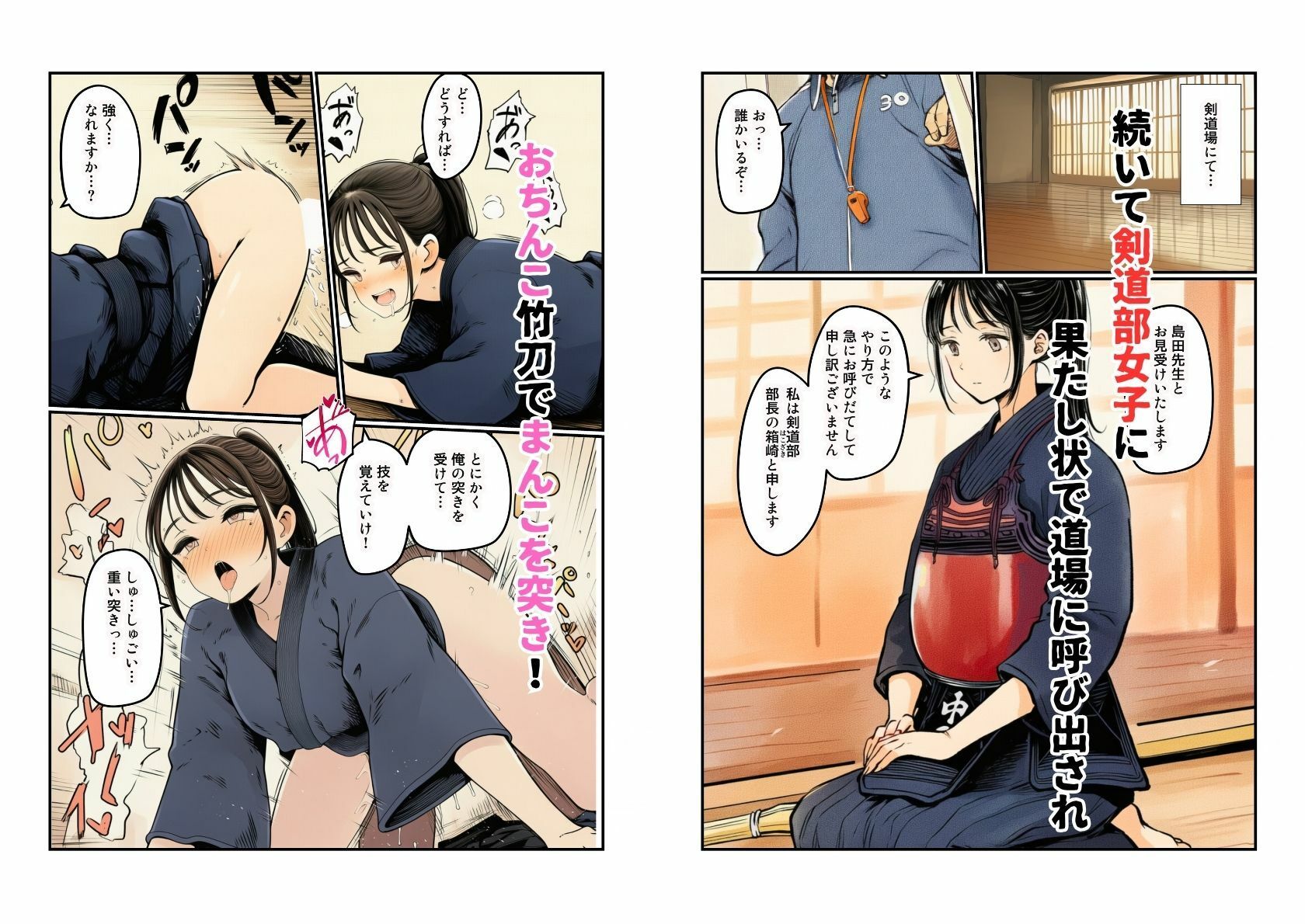部活女子が顧問争奪  エロアスリートたちとのハーレムセックス