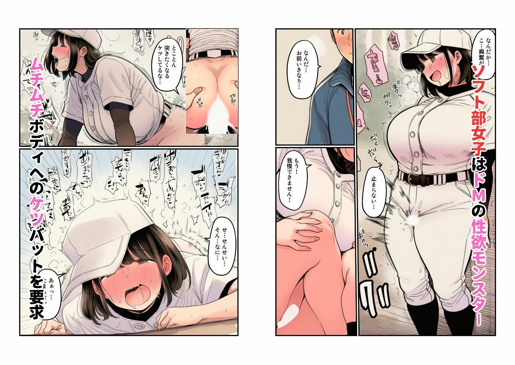 部活女子が顧問争奪  エロアスリートたちとのハーレムセックス