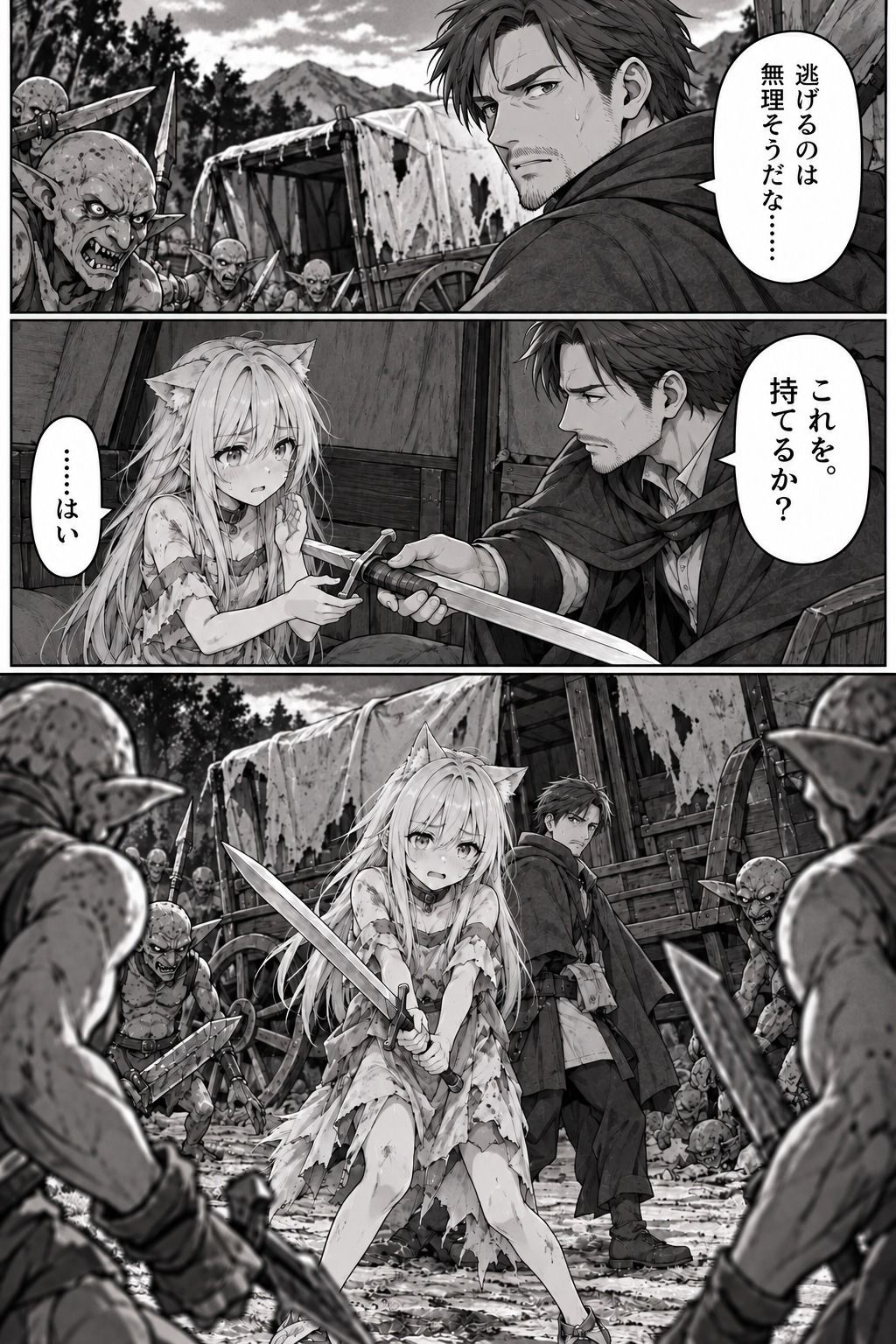 【第1話】社畜だけど転移先の異世界で【ジョブ設定スキル】を駆使して世界滅亡の危機に立ち向かう  〜【最強ハーレム】を築くまで、俺は止まらねぇからよぉ！〜