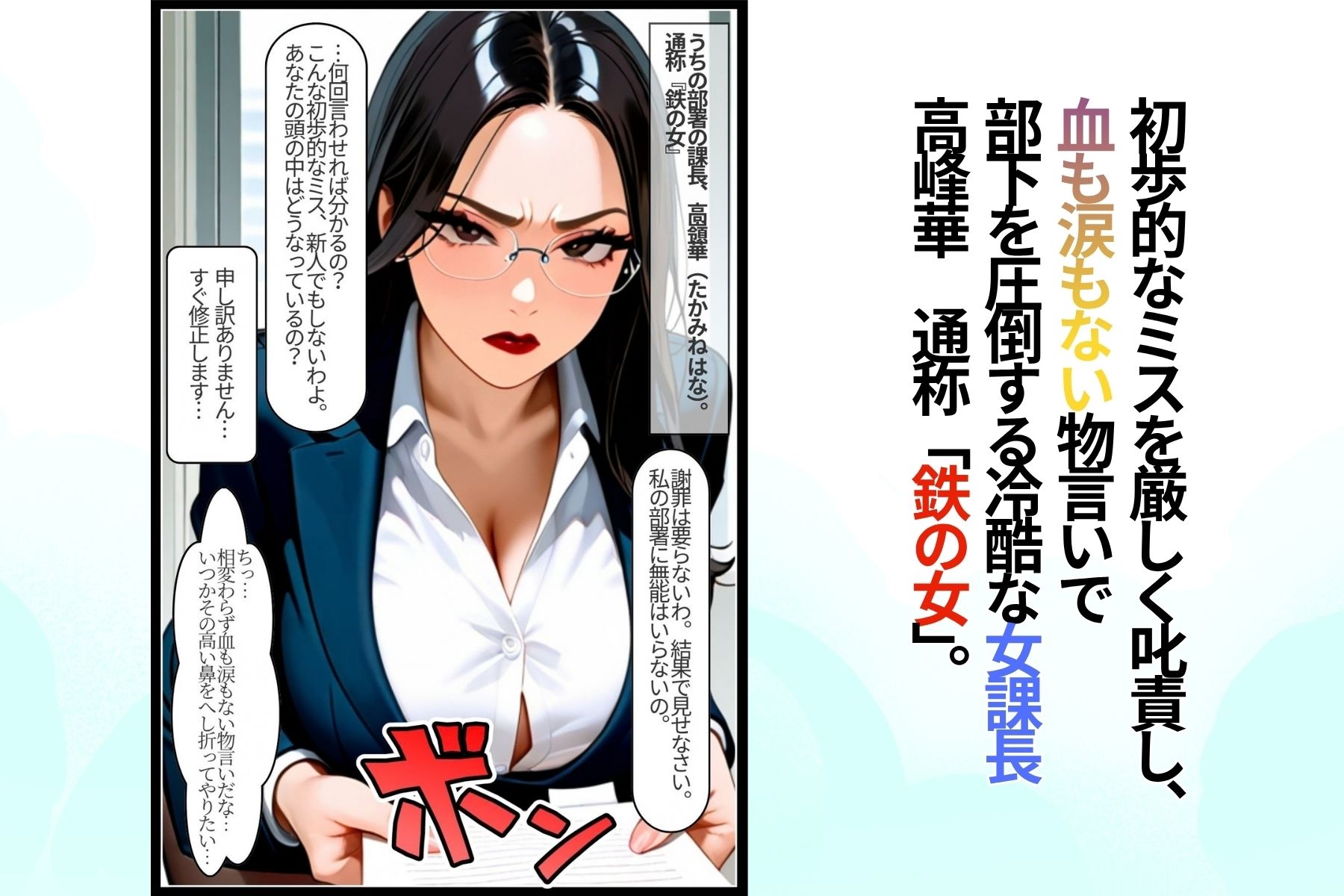 鉄の女課長は、夜だけ僕のメス豚になる。 画像2