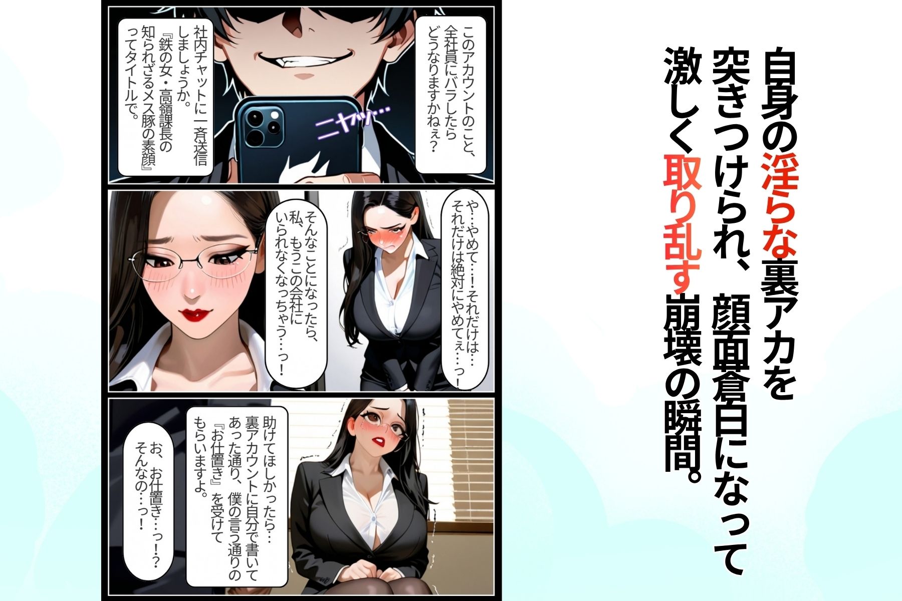 鉄の女課長は、夜だけ僕のメス豚になる。 画像7