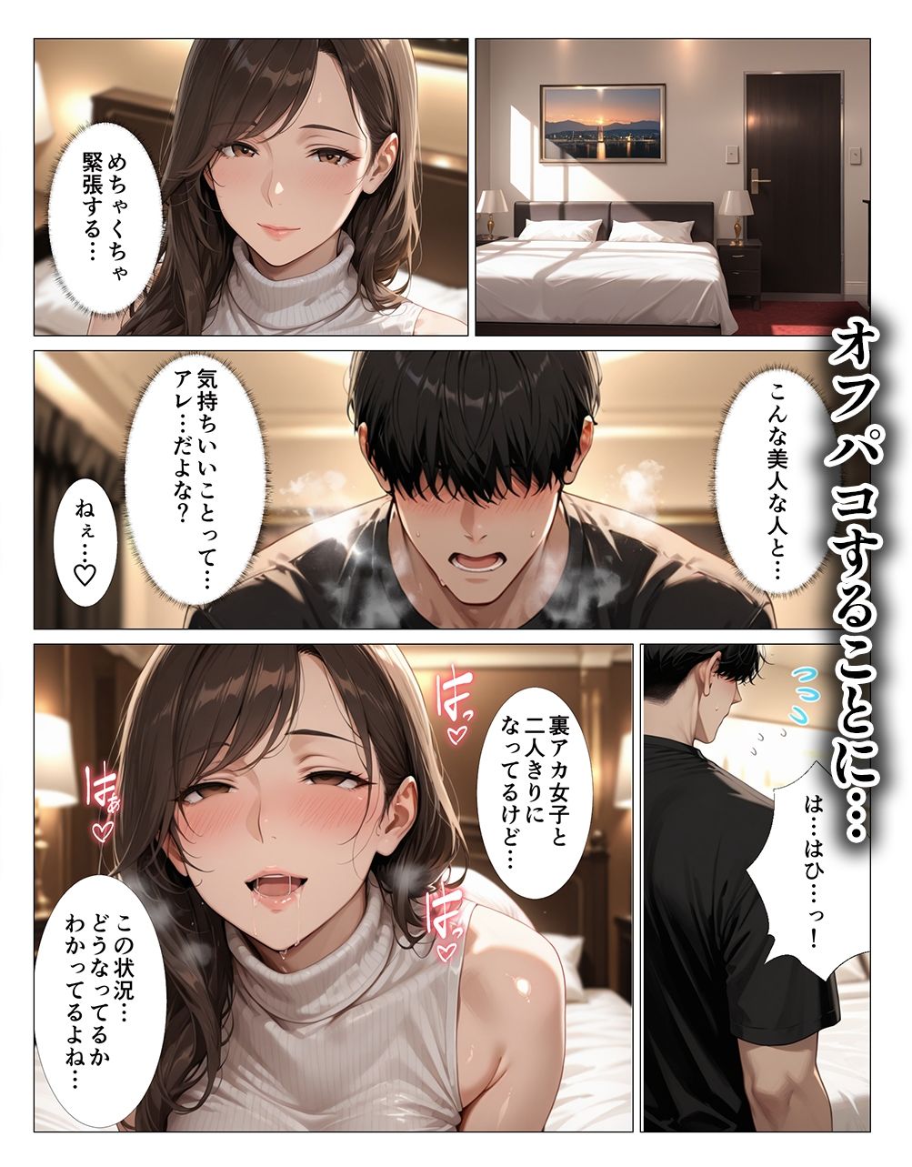 裏アカお姉さんの濃厚ベロチューで骨抜きにされるオフパコがサイコーだった話