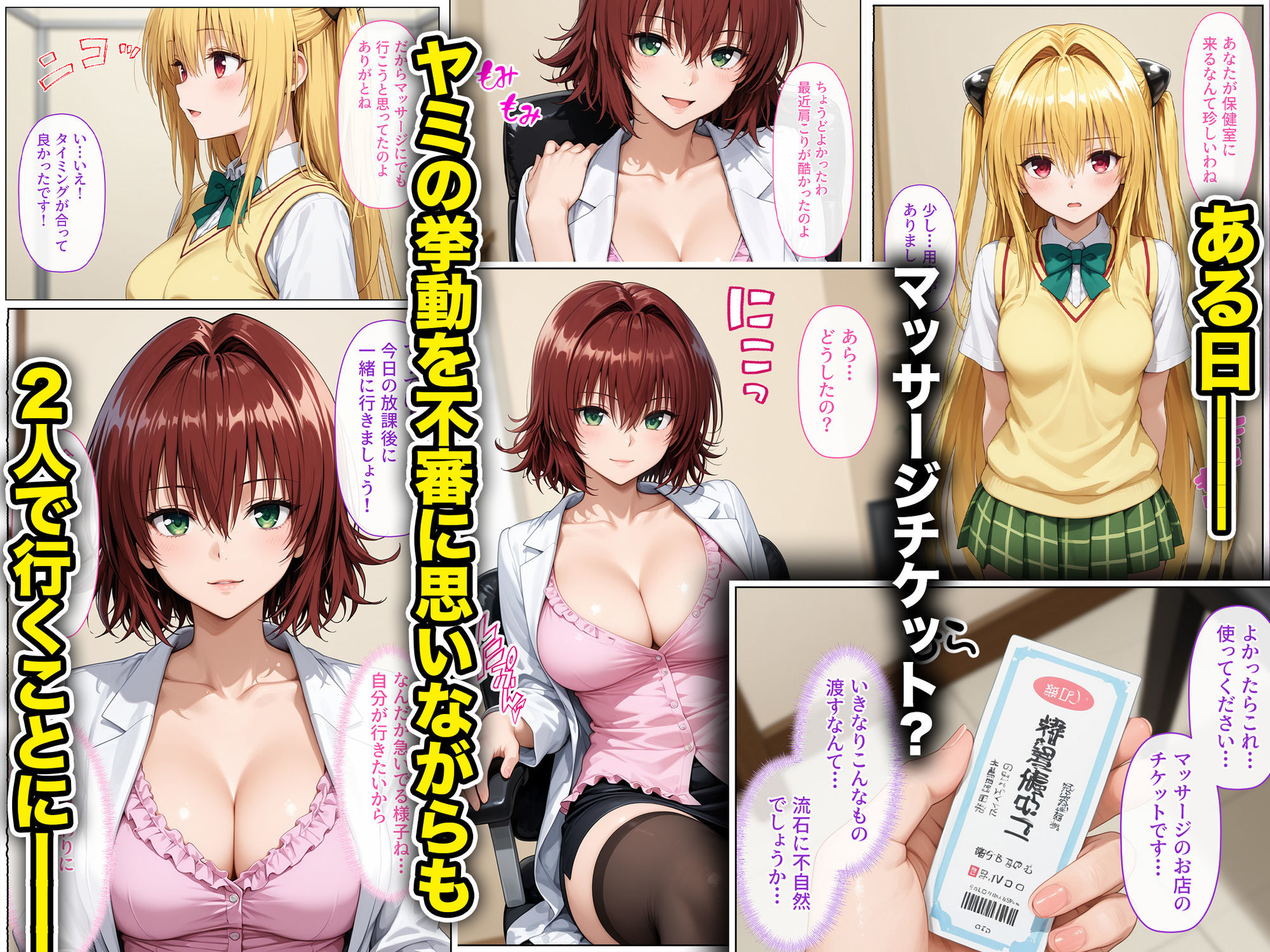 【無料エロ漫画】d_829463 Hカップ教師が闇に惑わされ媚薬マッサージでエロ狂います〜前編〜(Residence)