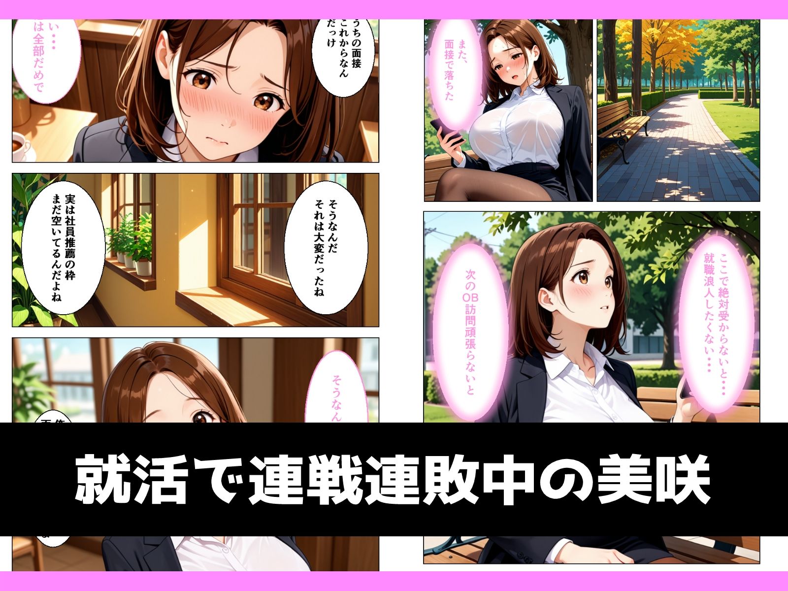 真面目な巨乳女子大生が内定欲しさに言いなりになる話