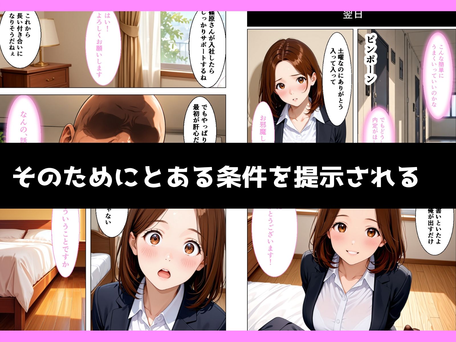 真面目な巨乳女子大生が内定欲しさに言いなりになる話