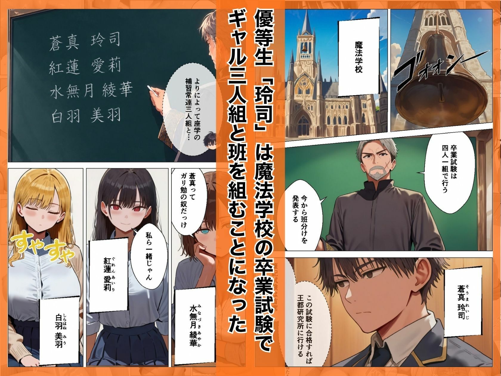 1軍ギャル三人組にデカチン見せたら生ハメセックスすることになっちゃった話 - hitomi raw無料エロ漫画(同人誌)サンプル画像 001
