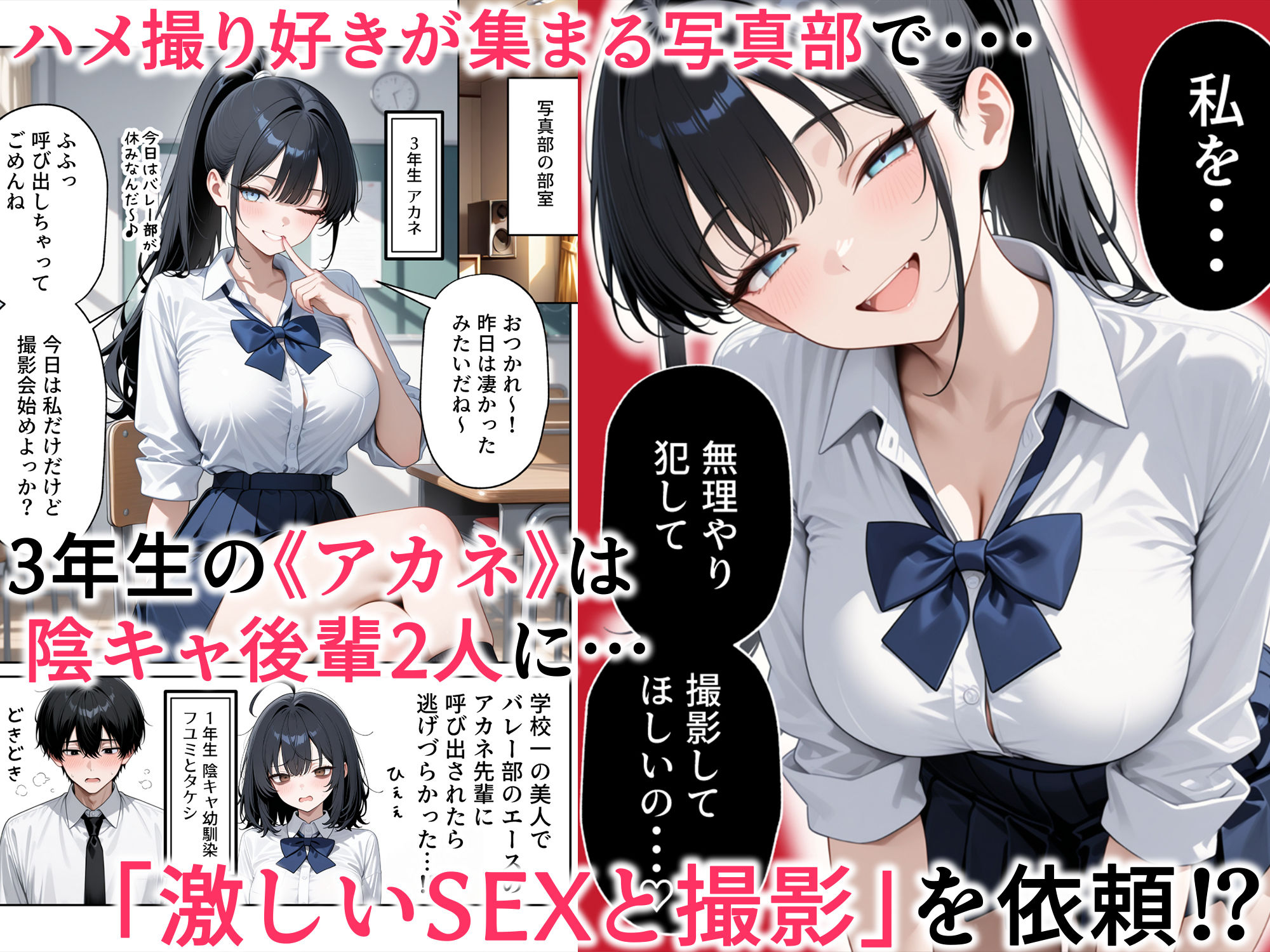 ハメ撮り好きなJ◯たちとハーレムSEXした話2 画像1