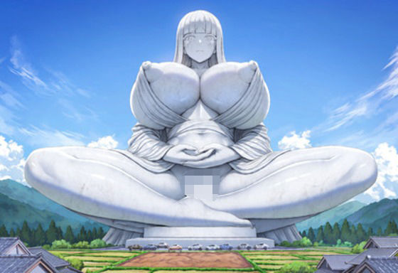 石化した広報担当は女大仏になってしまう 〜胸までエレベーターが通り、胎内を...