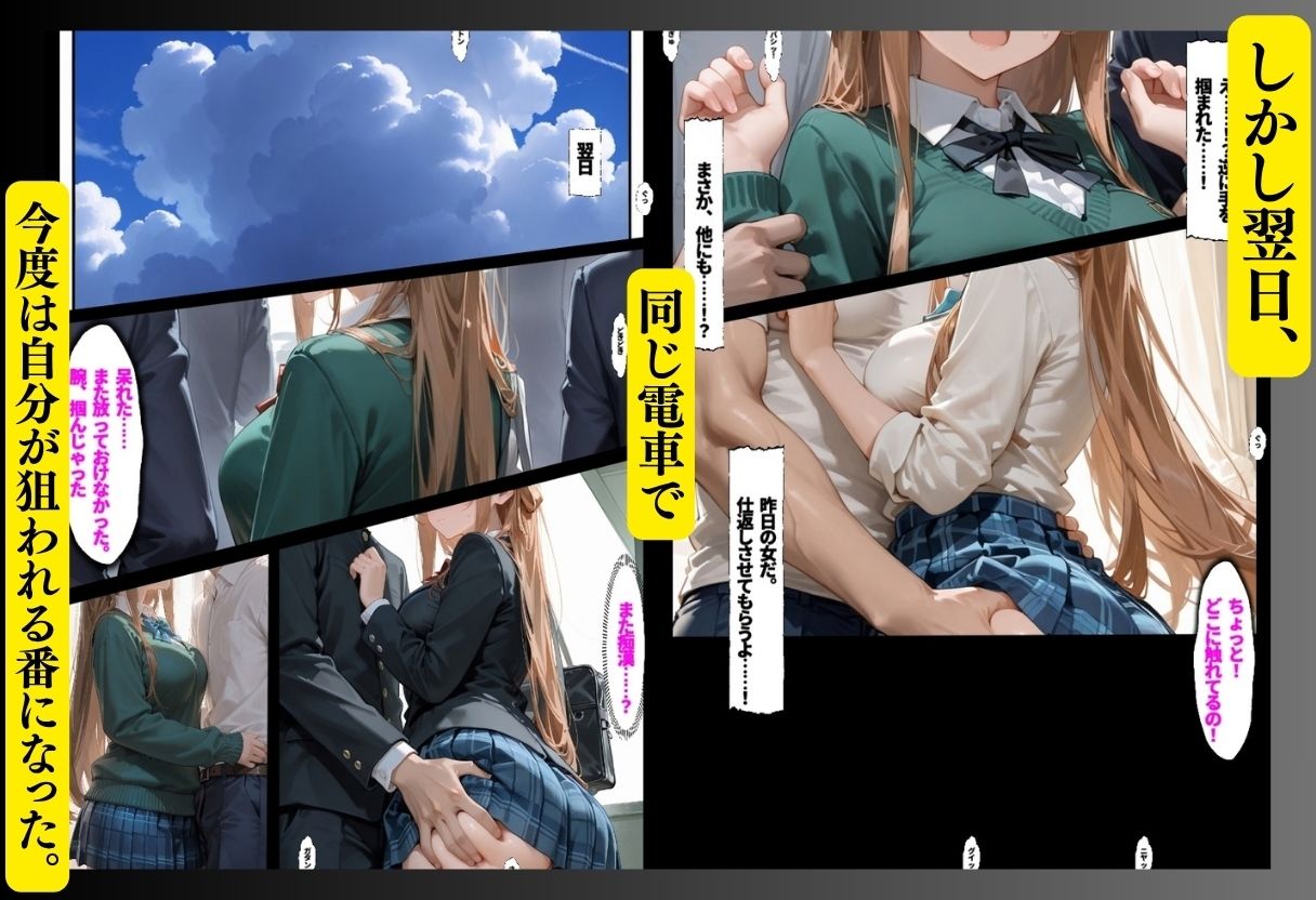 痴●集団しかいない満員列車 画像2