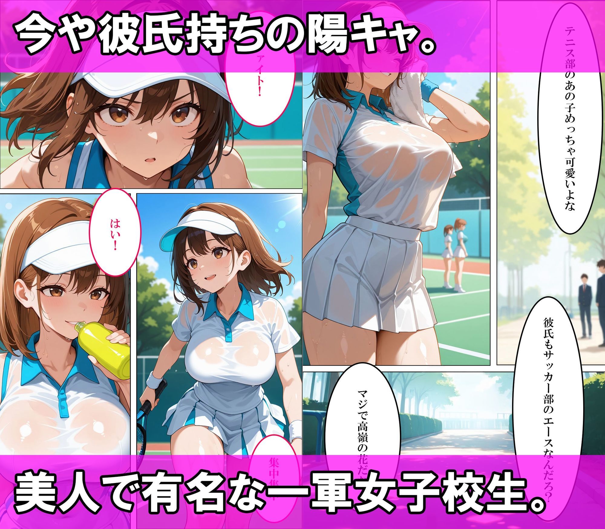 幼馴染の一軍巨乳女子校生と発情いちゃらぶ中出し快楽堕ち サンプル3ページ
