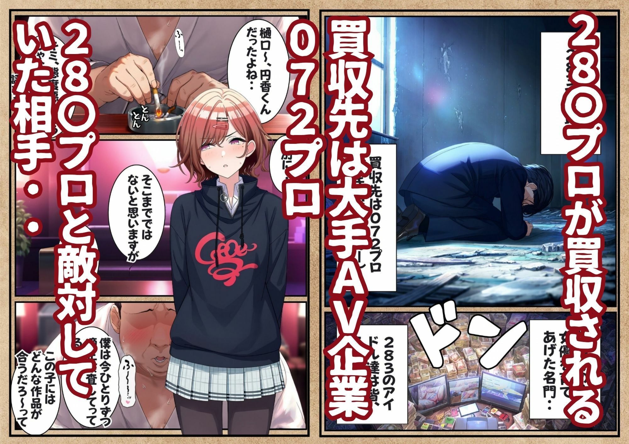 アイドル達がAV企業に入社してハメぱこされる話 1 画像1