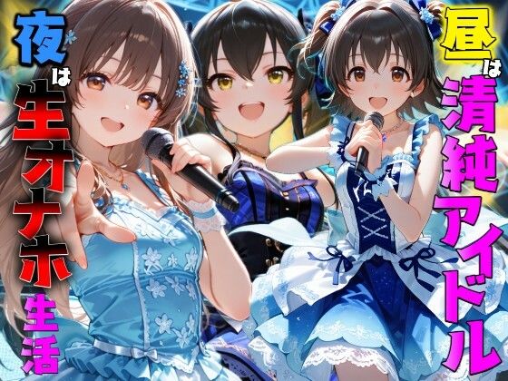 昼はアイドル夜は生オナホ生活  橘●りす＆赤●みりあ＆的●梨沙【AI極楽クラブ】