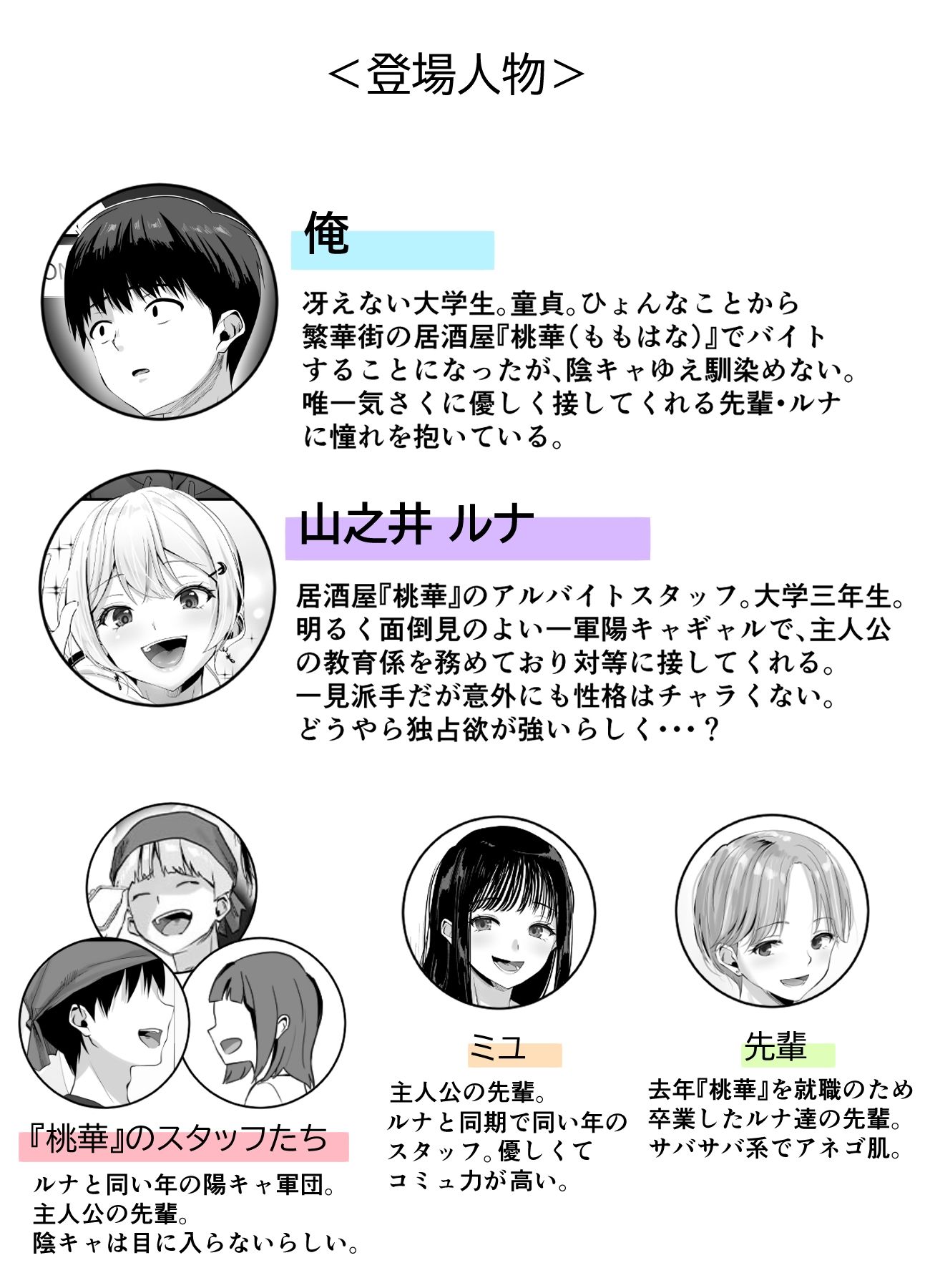 陰キャ童貞の俺氏、バ先のルナ先輩に逆お持ち帰りされて業務外でエロすぎる教育されちゃいました サンプル画像