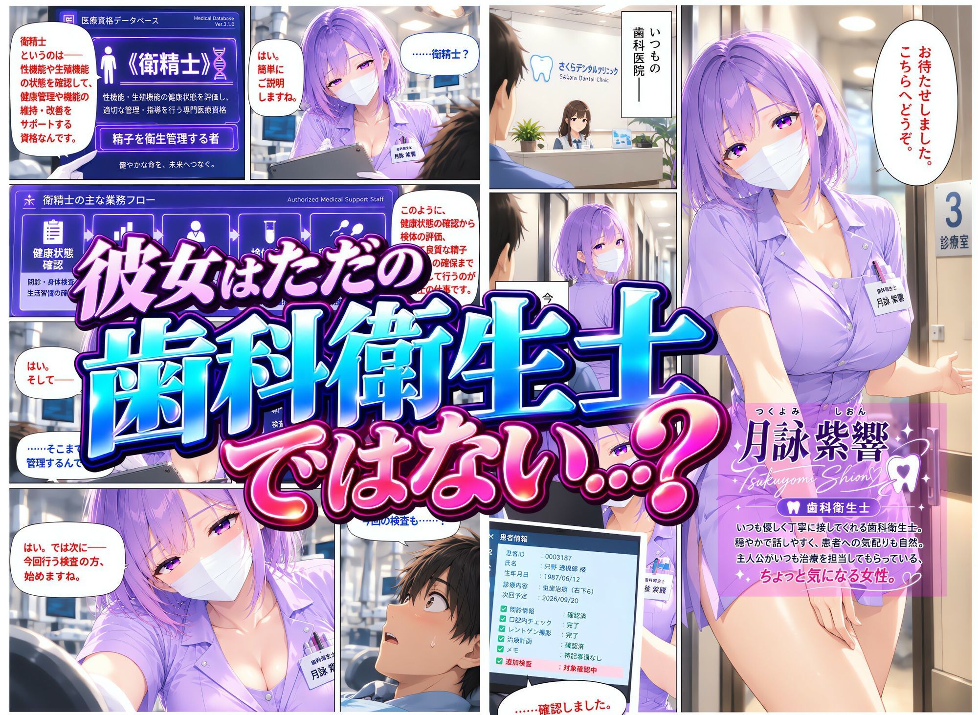 歯科衛生士が実は衛精士でA精子をSMSシステムで指令サポ受けて生で中出しできた検査 画像2