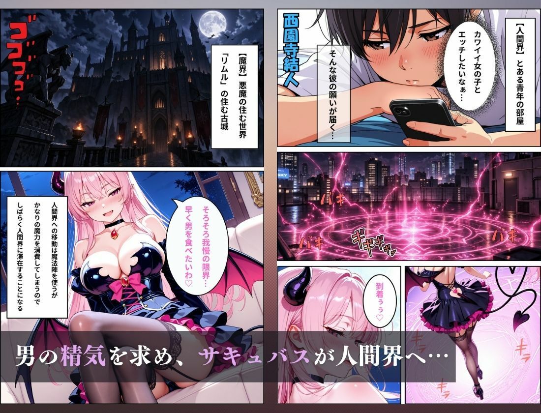 サキュバスとエッチしたら女体化した話 画像1
