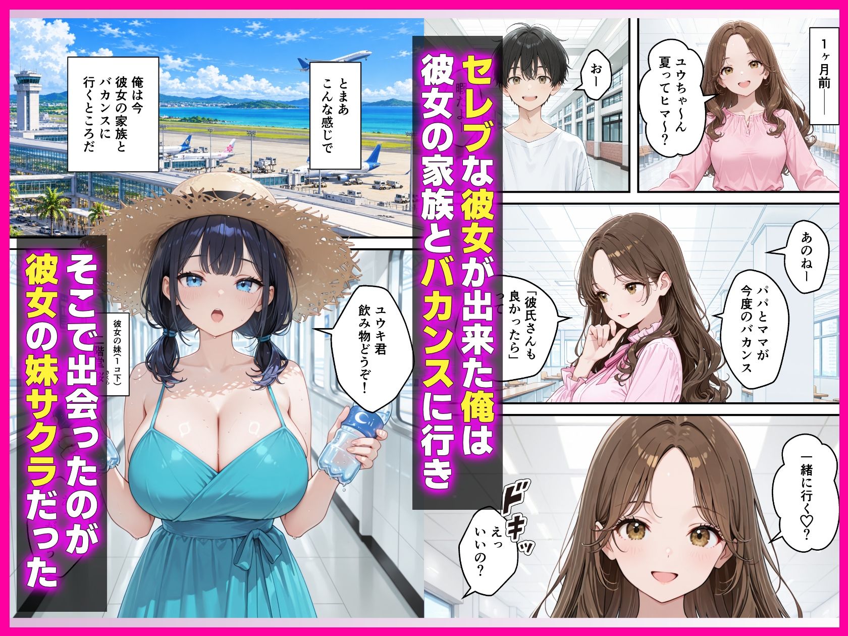 彼女に浮気された俺は小悪魔巨乳妹から誘惑されリゾートホテルで生ハメ交尾が止まらない 画像1