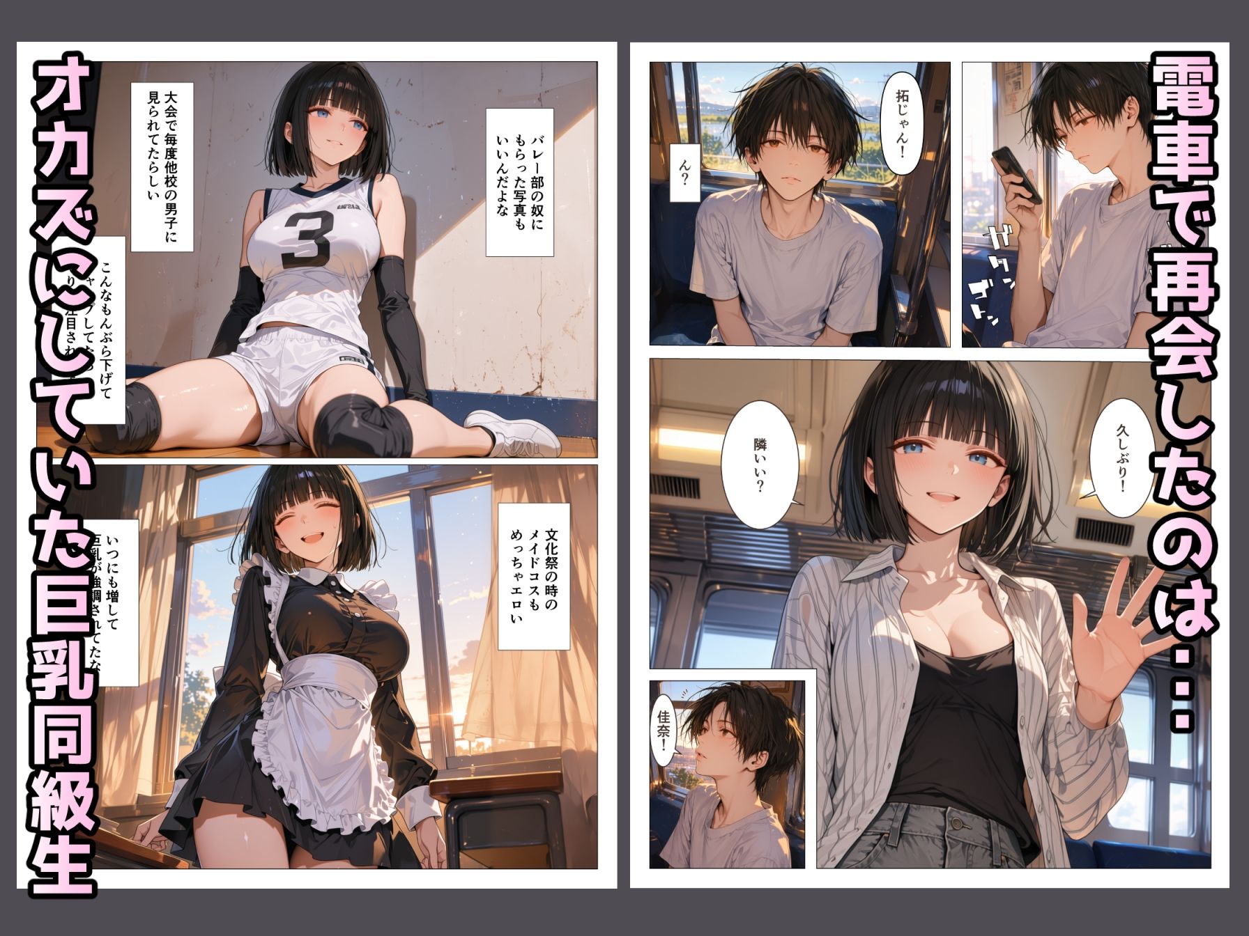 あの頃オカズにしていた巨乳同級生と再会した日にヤリまくるのが一番エロい 画像1
