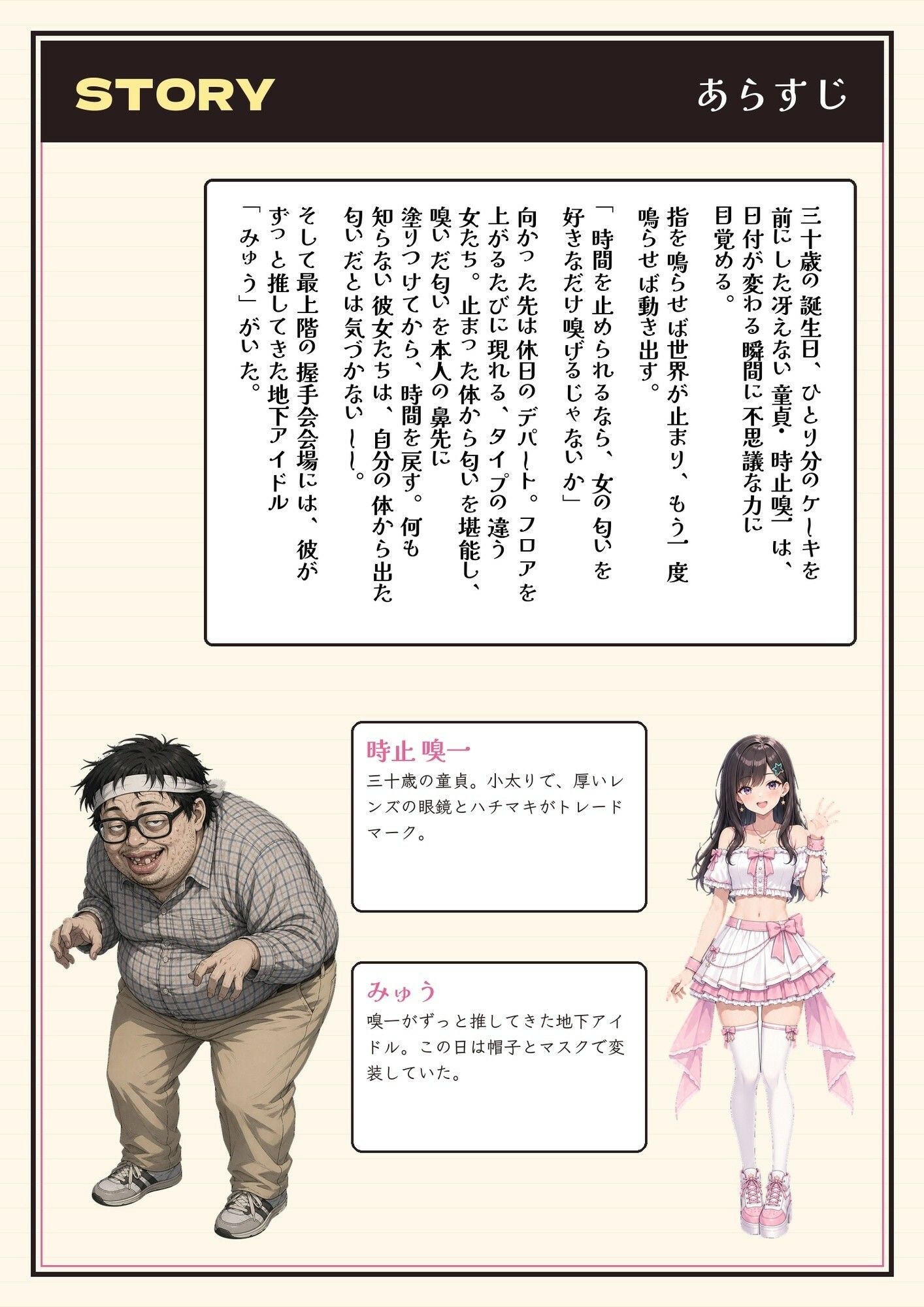 時が止まれば、女の匂いは僕のもの〜童貞、時を止める。嗅ぎ責めに堕ちた地下アイドル【デパート編】〜 デジタルコミック版 サンプル画像 1