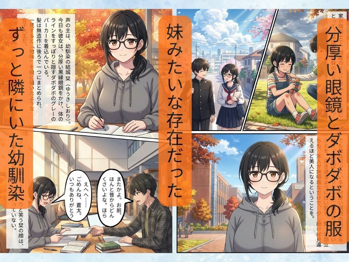 普段は眼鏡の地味っ娘な幼馴染が、ハロウィンでドスケベサキュバスになって俺の理性を壊しに来た。 サンプル3