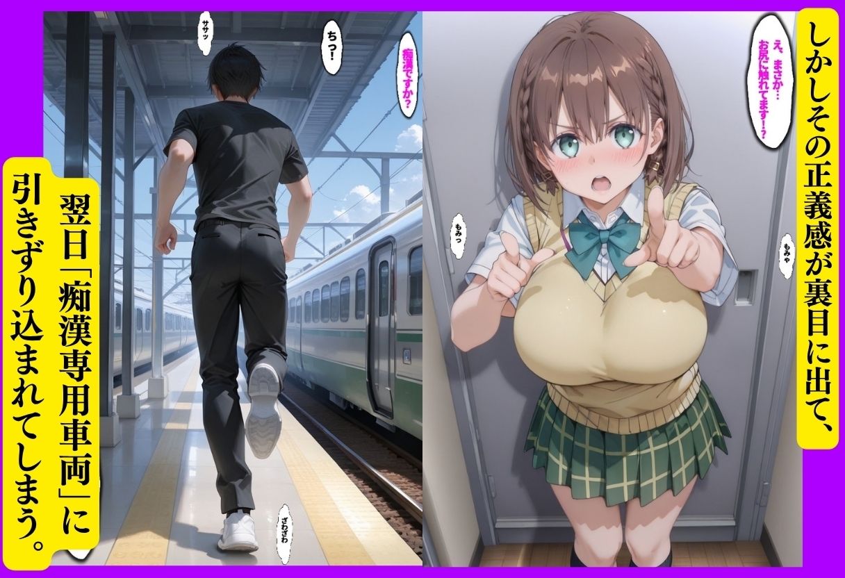 たわわ痴●堕ち 〜満員電車で正義感が仇になった女〜 画像2