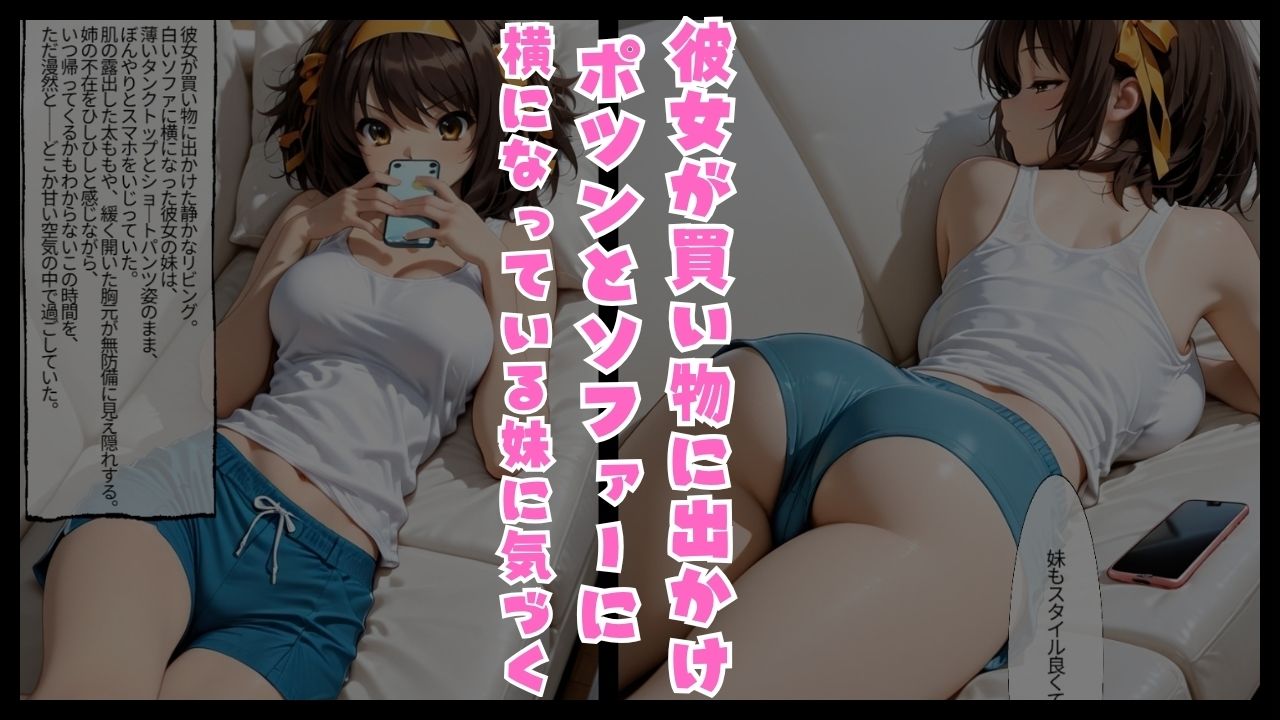 彼女の妹がソファーで寝落ちしたら…我慢できずに挿入