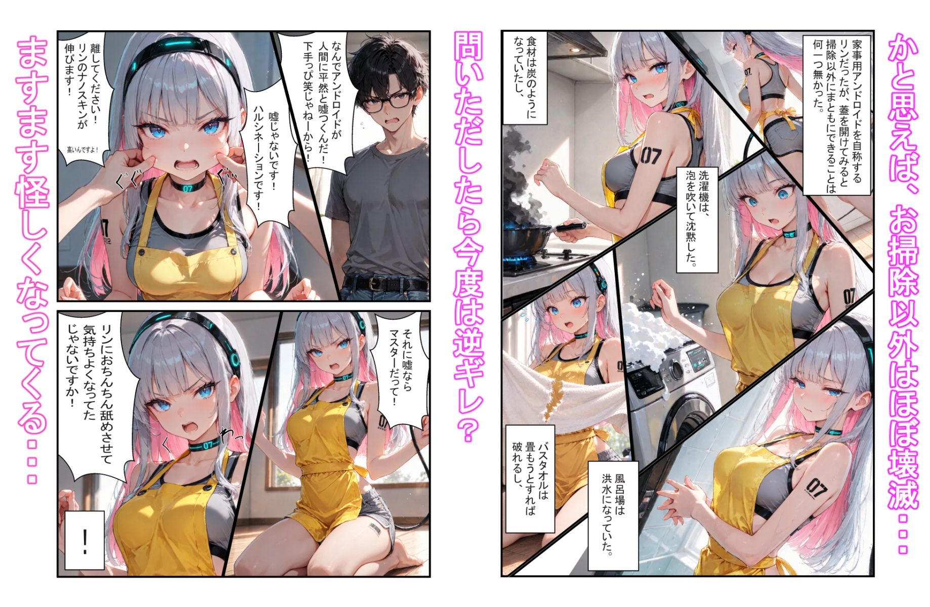 安売りで買った家事用アンドロイドが実は型落ちセクサロイドに雑に家事アプリをインストールしただけってふざけんじゃねーよ 画像3