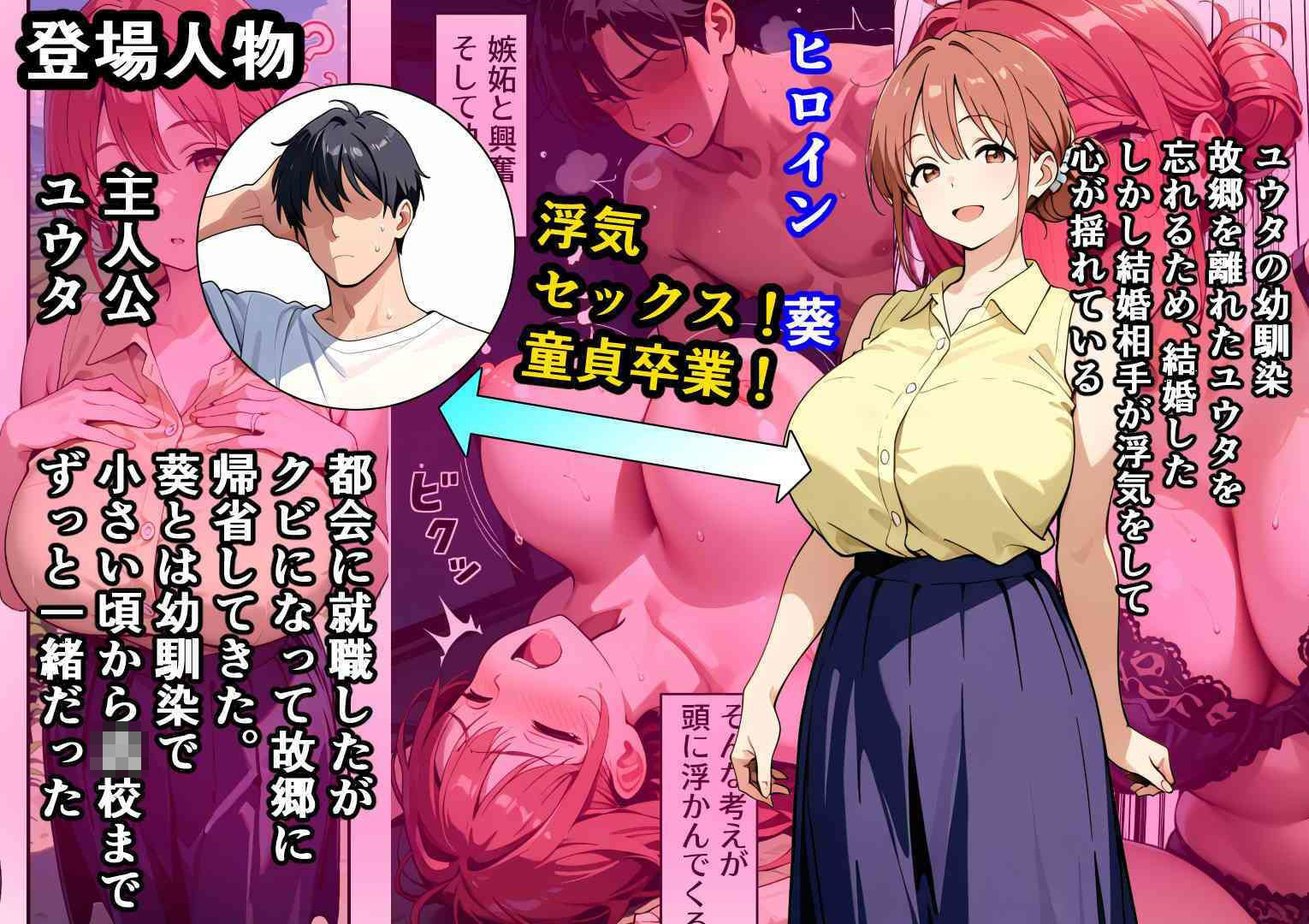 幼馴染がクズ男と結婚して人妻になってたから童貞だけど寝取ることにした 画像1