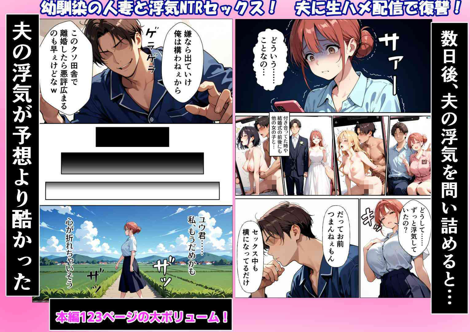 幼馴染がクズ男と結婚して人妻になってたから童貞だけど寝取ることにした 画像8