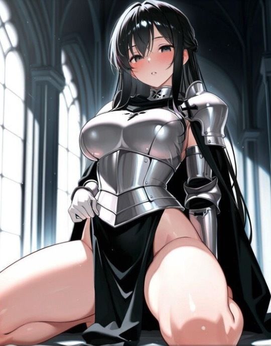 【ファンタジー/女騎士/巨乳堕落】 老いた帝王の征服録 暴君は高貴なる王妃・騎士・聖女を悉く支配する 〜強気黒髪女騎士陥落編6〜 サンプル1