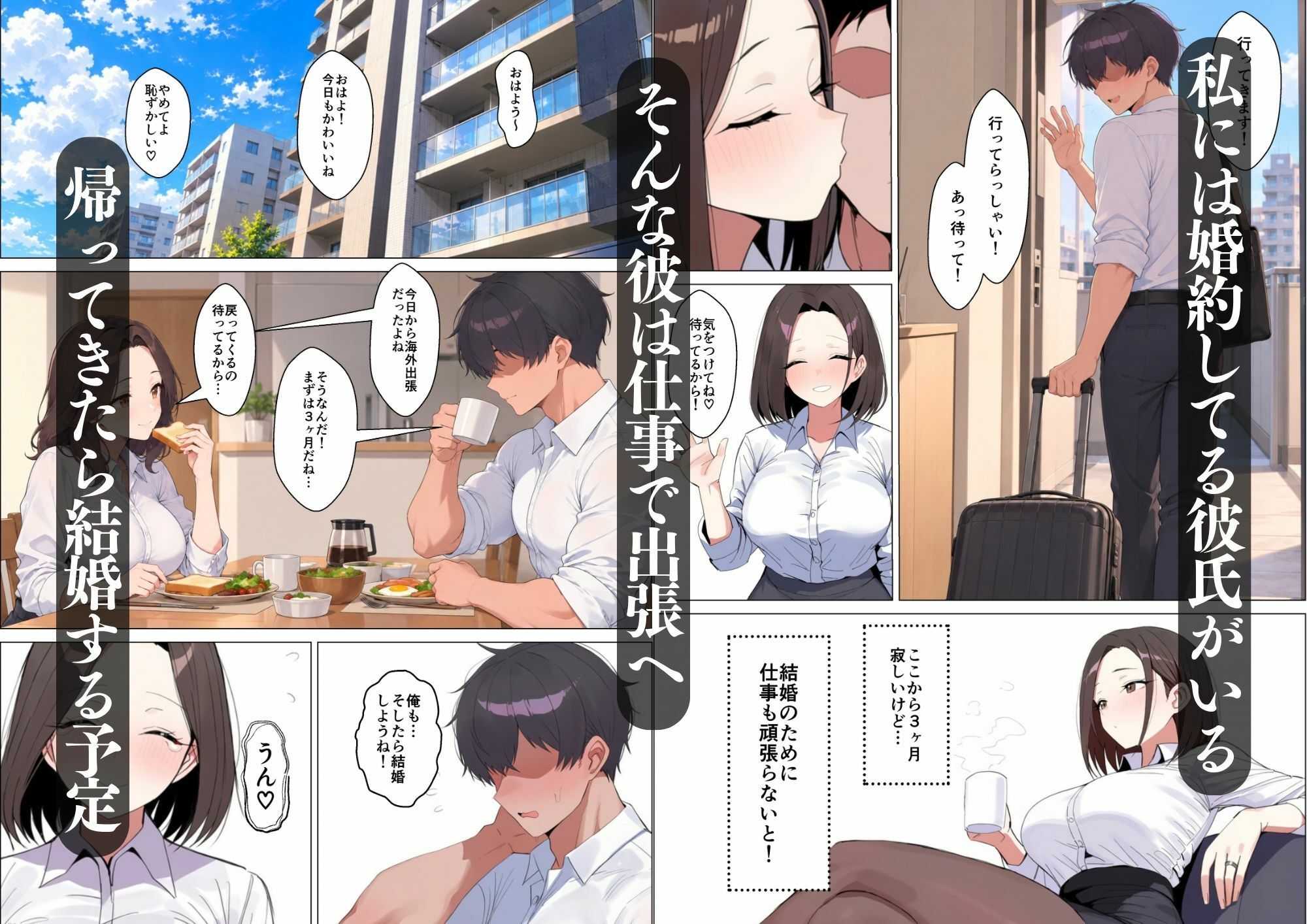 清楚な婚約者が親友の身代わりでおじさんのデカチンで完堕ちする話 画像1