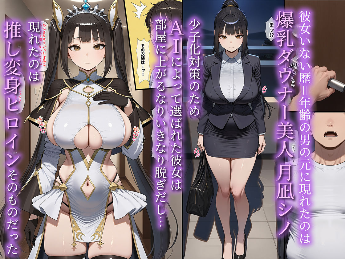 ある日突然、AIが選んだ『相性ぴったり』の爆乳ダウナー美人を変身ヒロイン姿で何度もハメ続けて、快楽堕ちさせ妊娠までさせる話 画像1