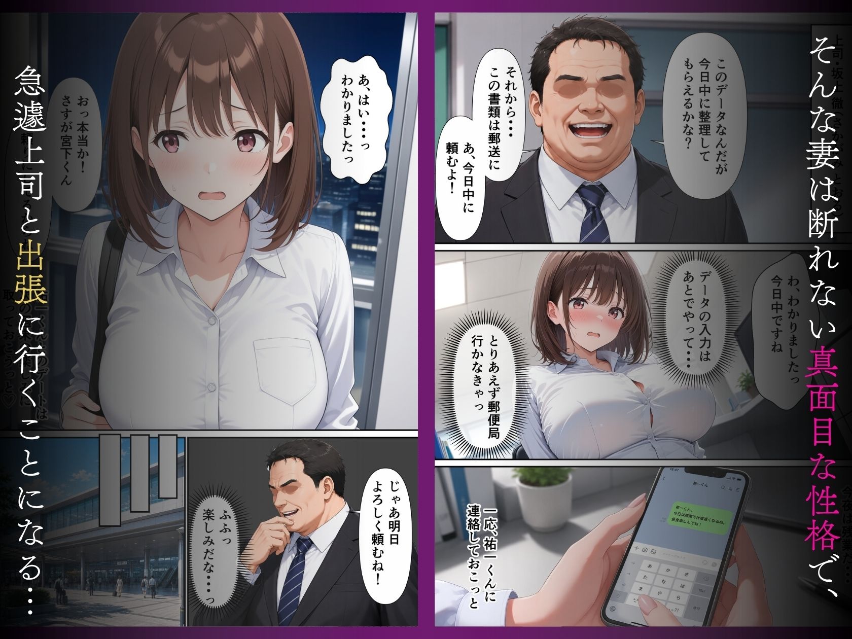 真面目な人妻OLが上司に寝取られて浮気交尾にハマる話 画像2