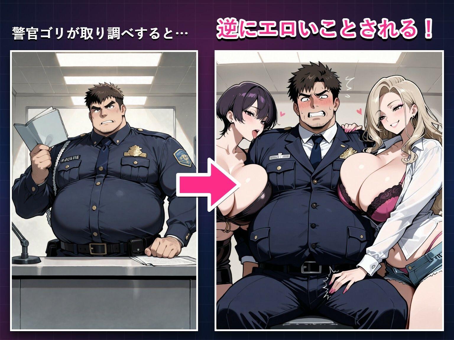爆乳痴女を取り調べたら、逆に搾り取られた件