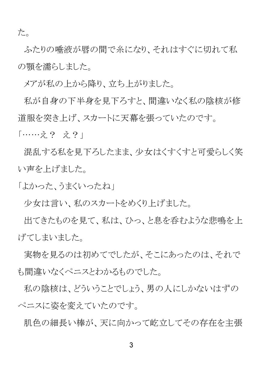 清楚なシスターさんがロリサキュバスにふたなり化させられて懺悔射精してしまう話 サンプル画像3