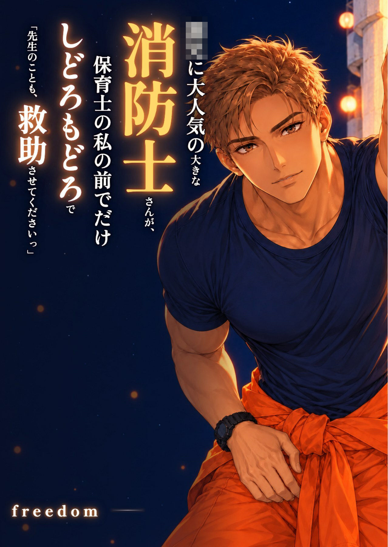 防火教室で大人気の大きな消防士さんが、保育士の私の前でだけしどろもどろで「先生のことも、救助させてくださいっ」と迫ってきます サンプル1