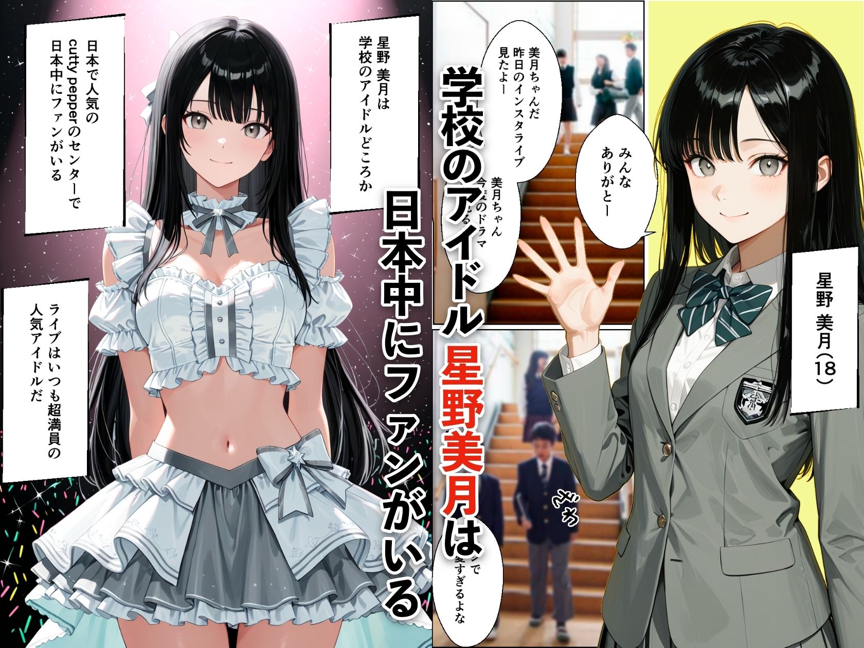 インキャ童貞の僕が日本一のアイドルの彼氏に転生！？中出し同棲生活が始まった話 画像1
