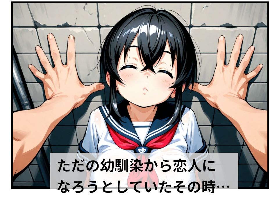 目の前で幼馴染がレ〇プされたのに、俺は勃起しながら見ているだけだった 画像2