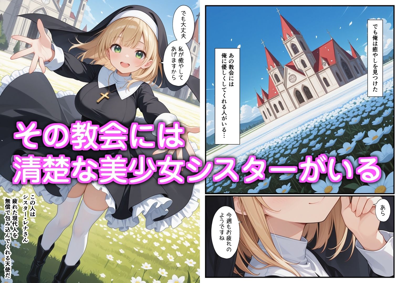 清楚なシスターは精液が大好き 画像1