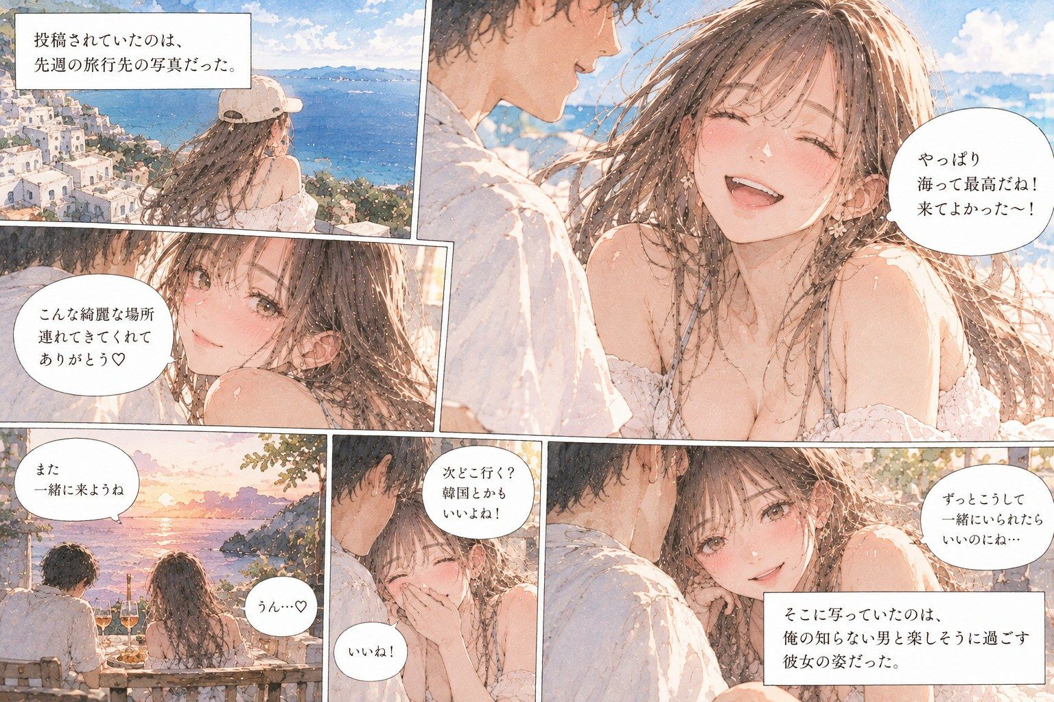 彼女の裏アカウントを見つけたら、知らない男との旅行写真が投稿されていた。 画像3