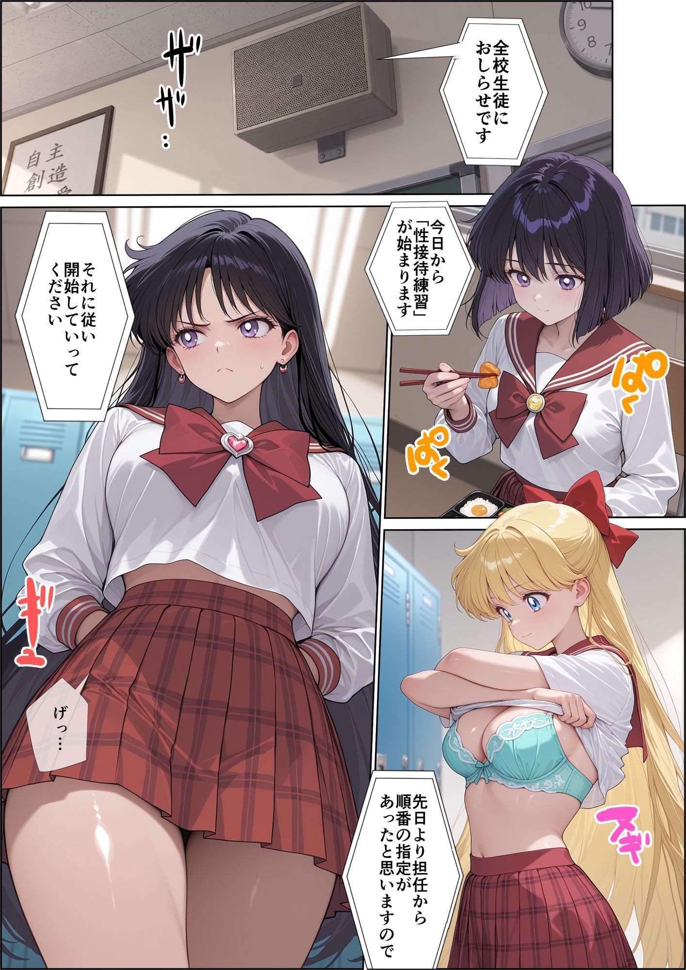 性接待実習〜先生がヤりたいだけなんていやそんなわけ〜【セ〇ラームーン】 画像1