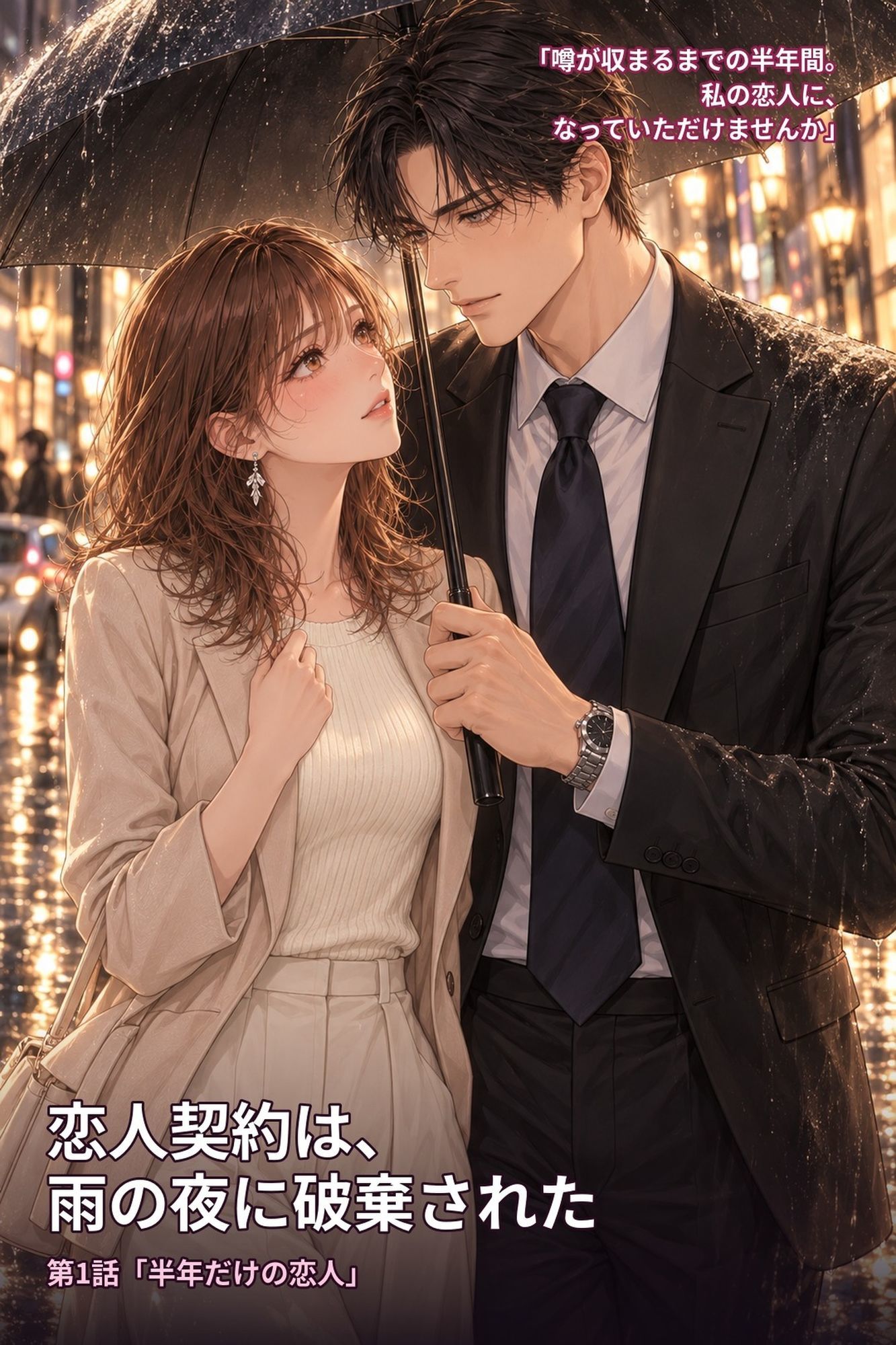 恋人契約は、雨の夜に破棄された  第1話「半年だけの恋人」のサンプル画像1