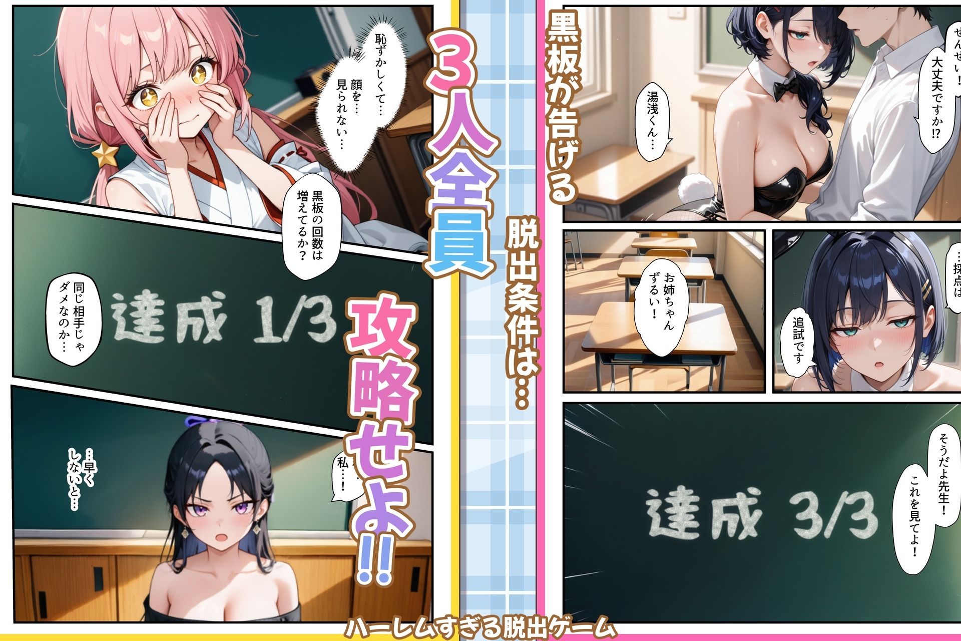 コスプレセックスしないと出られない部屋〜閉じられた教室でなぜか巫女・メイド・バニー服が現れる〜 画像8
