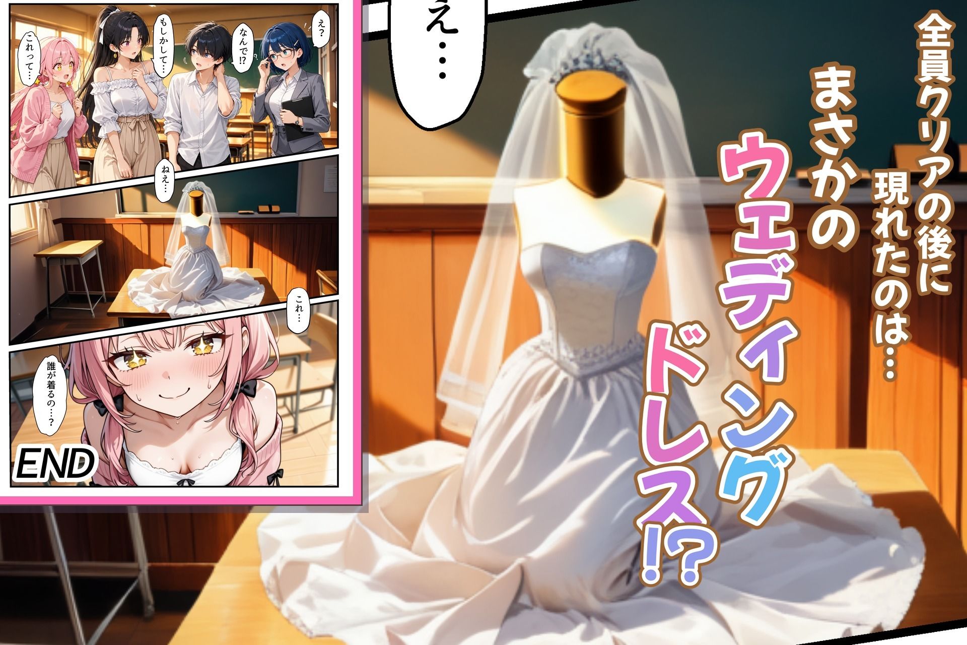コスプレセックスしないと出られない部屋〜閉じられた教室でなぜか巫女・メイド・バニー服が現れる〜 画像9