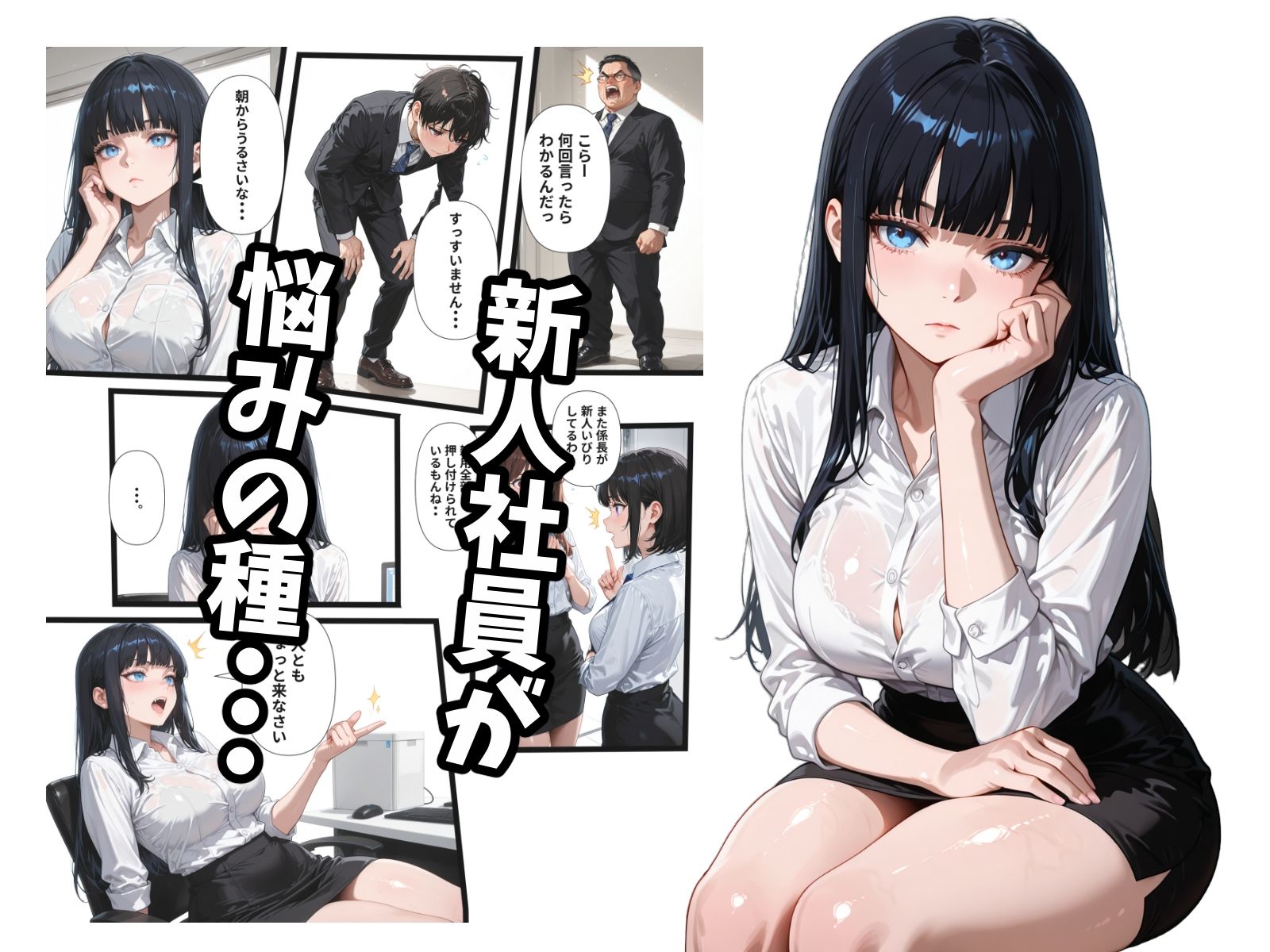女体化おじさん部長3 〜恋した新人も女体化！？〜 画像1
